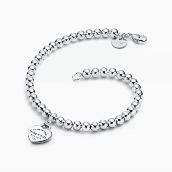 Please Return To Tiffany & Co Silver Heart Tag Charm 7